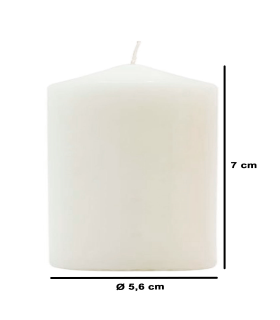 Tradineur - Vela taco con aroma a coco, velón de cera perfumada, larga duración: 24 horas, aromaterapia, decoración del hogar (Blanco, Coco, 7 x 5,6 cm)