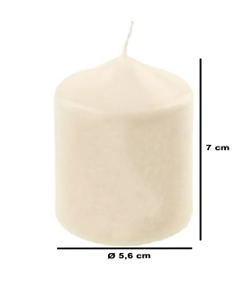 Tradineur - Vela taco con aroma a vainilla, velón de cera perfumada, larga duración: 24 horas, aromaterapia, decoración del hogar (Vainilla Ice, 7 x 5,6 cm)