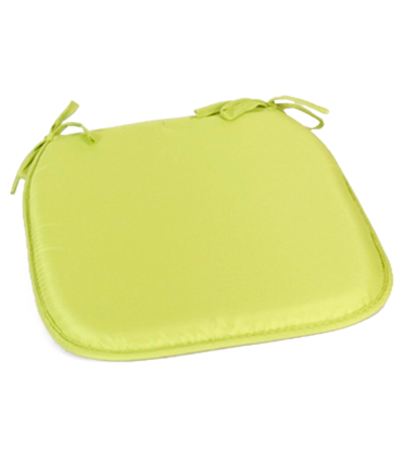 Tradineur - Cojín para sillas - Fabricado 100% Poliéster - Fácil de limpiar y Comodidad ergonómica - 39 x 39 x 3 cm - Color Verde Pistacho