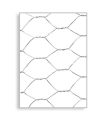 Tradineur - Valla, malla metálica galvanizada hexagonal gris, 0,5 x 3 m, cierre de alambre en rollo, mallado 40 x 40 mm, ideal para cercar jardines, gallineros, fincas, alta resistencia