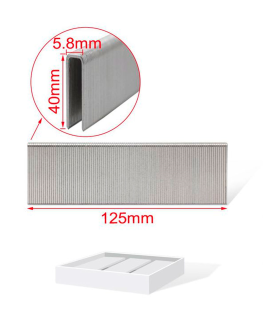 Tradineur - Pack 1000 Grapas para grapadoras neumáticas - Fabricado en hierro - Grapas de 5,8 x 40 mm