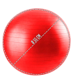 Tradineur - Pelota de pilates a rayas - Fabricada en PVC - Ideal para Fitness y ejercicio - Ø 55 cm - Color Aleatorio