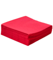 Tradineur - Pack de 50 servilletas rojas de papel, 2 capas, biodegradables, reciclables, muy suaves, resistentes, fiestas, decoración de Navidad (Rojo, 40 x 40 cm)