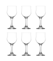 Tradineur - Set de 6 copas de cristal, modelo Nevakar, servir vino, champán, cócteles, elegantes, aptas para lavavajillas, celebraciones (240 ml - 16,7 x 6,9 cm)