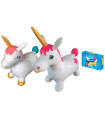 Tradineur - Trotador infantil hinchable con forma de unicornio, plástico, juguete inflable, niños a partir de 24 meses, 55 x 26 x 45 cm, modelo aleatorio