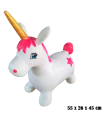 Tradineur - Trotador infantil hinchable con forma de unicornio, plástico, juguete inflable, niños a partir de 24 meses, 55 x 26 x 45 cm, modelo aleatorio