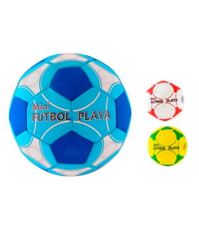 Tradineur - Mini Balón de futbol Fabricado en Neopreno - Ideal para jugar al aire libre, playa y en el hogar - Ø 14 cm - Modelo Aleatorio