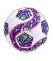 Tradineur - Balón de futbol con diseño serpentiado - Fabricado en PVC - Ideal para jugar al aire libre, playa y en el hogar - Ø 22 cm