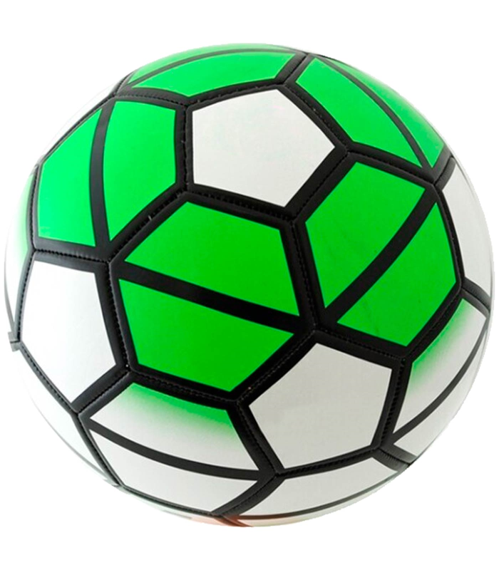 Tradineur - Balón de futbol con diseño Hexagonal - Fabricado en PVC - Ideal para jugar al aire libre, playa y en el hogar - Ø 22 cm