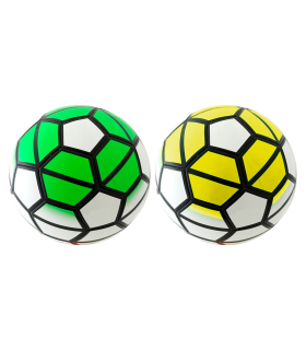 Tradineur - Balón de futbol con diseño Hexagonal - Fabricado en PVC - Ideal para jugar al aire libre, playa y en el hogar - Ø 22 cm